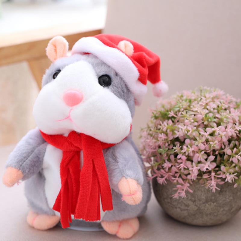 🐹🔥 50% OFF! Talking Hamster Plush – Repeats Whatever You Say, Auto Head-Shaking, Hilarious Fun for Kids & Adults, Soft Interactive Repeat Voice Toy (3×AAA, Batteries Not Included) ✨