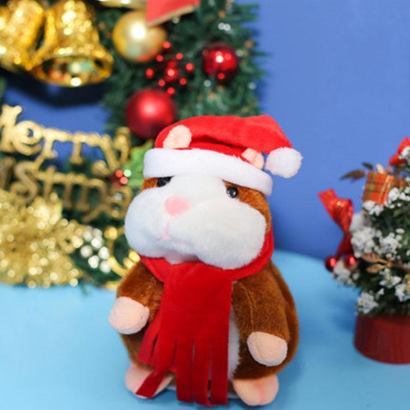 🐹🔥 50% OFF! Talking Hamster Plush – Repeats Whatever You Say, Auto Head-Shaking, Hilarious Fun for Kids & Adults, Soft Interactive Repeat Voice Toy (3×AAA, Batteries Not Included) ✨