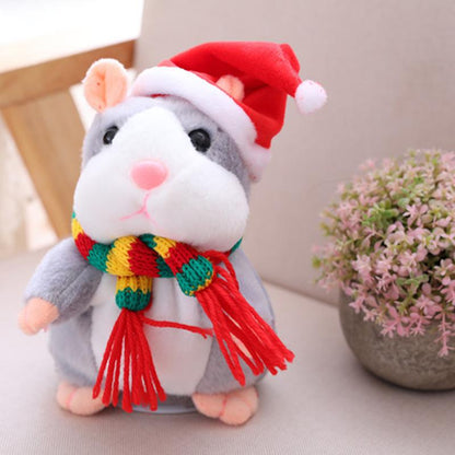 🐹🔥 50% OFF! Talking Hamster Plush – Repeats Whatever You Say, Auto Head-Shaking, Hilarious Fun for Kids & Adults, Soft Interactive Repeat Voice Toy (3×AAA, Batteries Not Included) ✨
