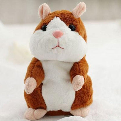 🐹🔥 50% OFF! Talking Hamster Plush – Repeats Whatever You Say, Auto Head-Shaking, Hilarious Fun for Kids & Adults, Soft Interactive Repeat Voice Toy (3×AAA, Batteries Not Included) ✨