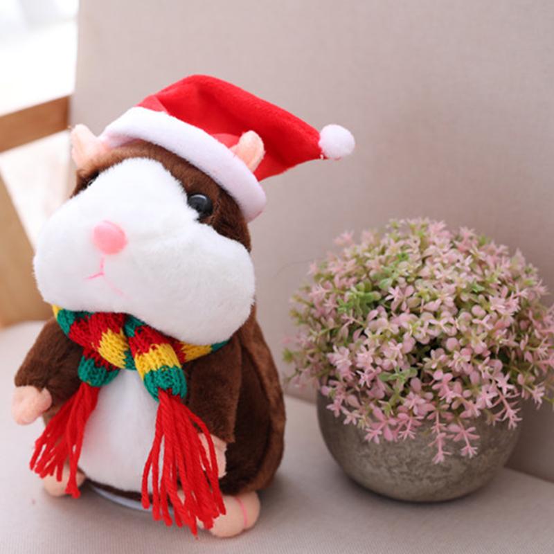 🐹🔥 50% OFF! Talking Hamster Plush – Repeats Whatever You Say, Auto Head-Shaking, Hilarious Fun for Kids & Adults, Soft Interactive Repeat Voice Toy (3×AAA, Batteries Not Included) ✨