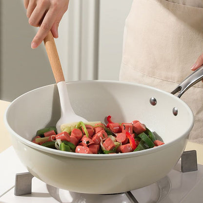 Gift Choice - Ceramic Non-Stick White Cooking Pot