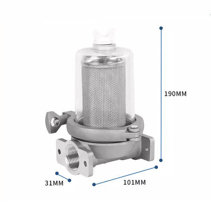 Leak-Proof & Corrosion-Resistant Oil Pump Filter with Clear Shell