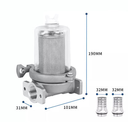 Leak-Proof & Corrosion-Resistant Oil Pump Filter with Clear Shell