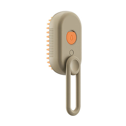 🐾 LIMITED-TIME 50% OFF! ✨ Pet Grooming Spray Brush – 3-in-1 Massage, One-Touch Mist, Rotating Handle 🧡
