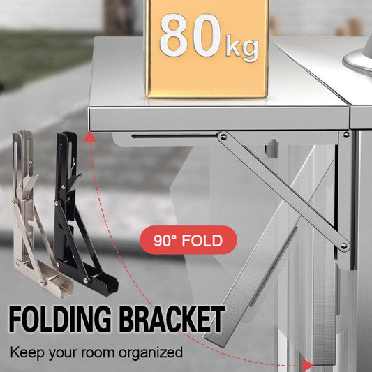 🛋️ 50% OFF NOW! 📚 Instant Fold Multi-Use Bracket – Declutter Kitchen/Study, Space-Saving & Sturdy Organizer in Seconds ✨