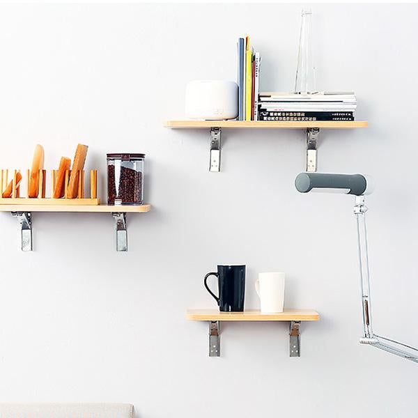 🛋️ 50% OFF NOW! 📚 Instant Fold Multi-Use Bracket – Declutter Kitchen/Study, Space-Saving & Sturdy Organizer in Seconds ✨