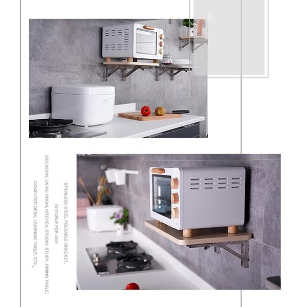 🛋️ 50% OFF NOW! 📚 Instant Fold Multi-Use Bracket – Declutter Kitchen/Study, Space-Saving & Sturdy Organizer in Seconds ✨