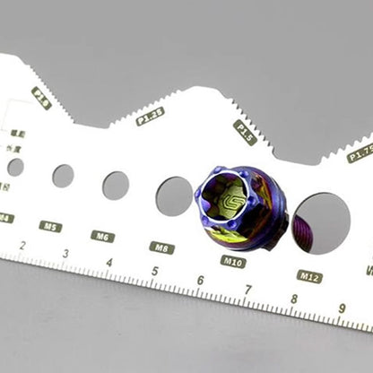 Stainless Steel Double-Sided Bolt Gauge Card（50% OFF）