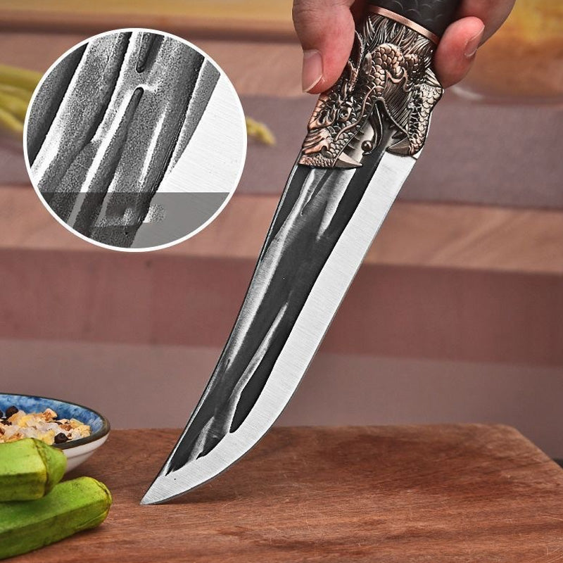 🔥Hot Sale 49% OFF🎁🎄Bone-cutting Knife with Dragon Decoration and Scabbard