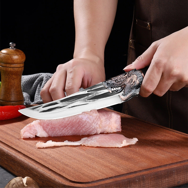 🔥Hot Sale 49% OFF🎁🎄Bone-cutting Knife with Dragon Decoration and Scabbard