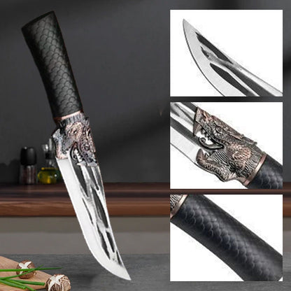 🔥Hot Sale 49% OFF🎁🎄Bone-cutting Knife with Dragon Decoration and Scabbard