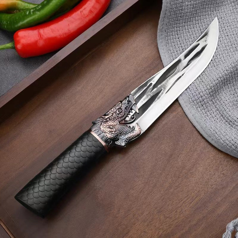 🔥Hot Sale 49% OFF🎁🎄Bone-cutting Knife with Dragon Decoration and Scabbard