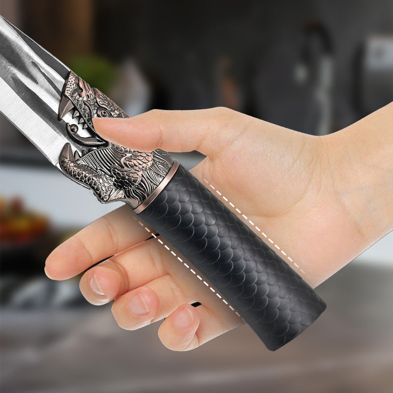 🔥Hot Sale 49% OFF🎁🎄Bone-cutting Knife with Dragon Decoration and Scabbard