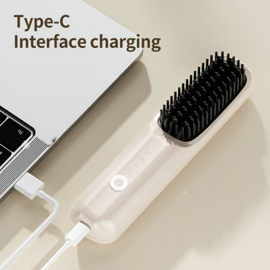 💇‍♀️ LIMITED-TIME 50% OFF! ✨ USB Cordless Negative Ion Hair Straightener – Portable, 2-3 Uses, Safe 🔋