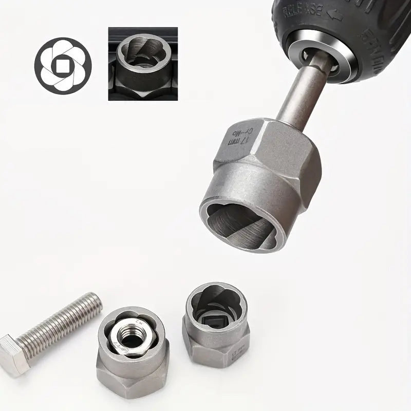 🔧 LIMITED-TIME 50% OFF! ⚙️ Damaged Screw & Bolt Extractor Set – 14-Piece, Chrome Moly Steel, No Drilling 🔩