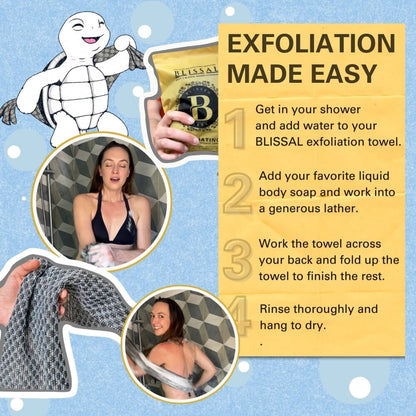 🔥50% OFF🔥Exfoliating Antibacterial Shower Towel🚿-Order now if you need it!