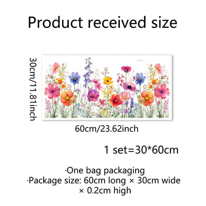 📢📢50% OFF!!⏰Colorful Floral Bouquet Window Sticker🖼️(Cut to size freely)