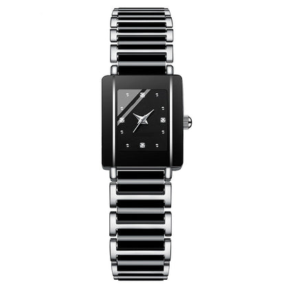 Fashion Ceramic Square Quartz Watch