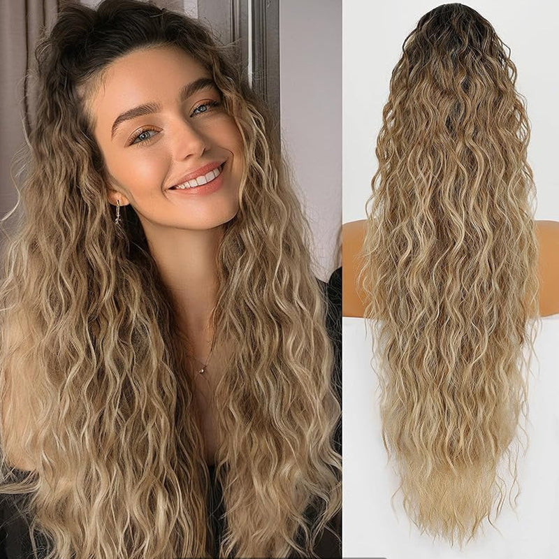 🔥Last Day Sale 50% OFF⏰💥Curly Wavy Frizzy Hair Extension with Ponytail🎁