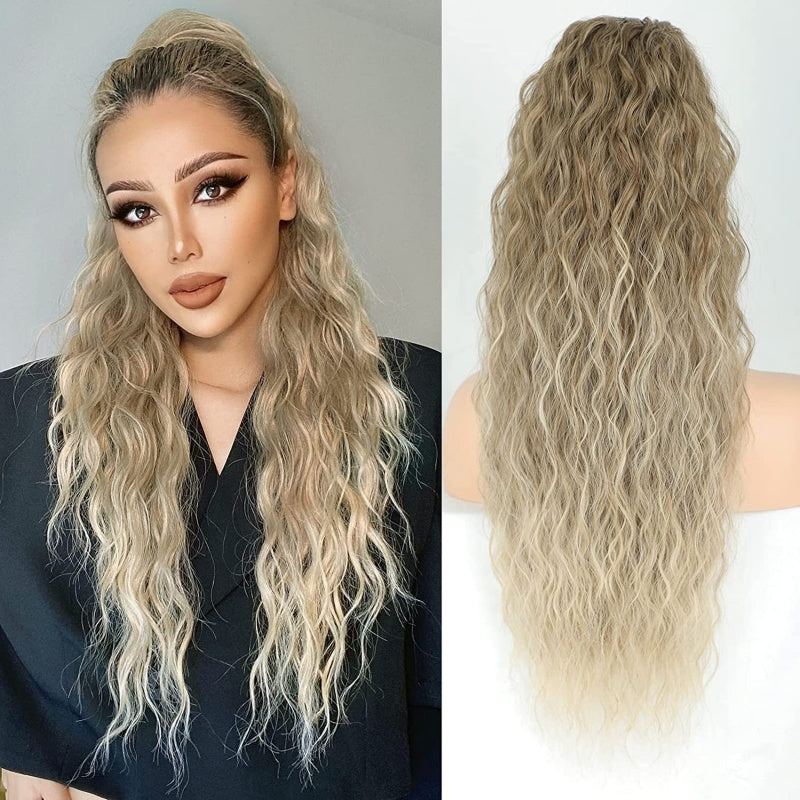 🔥Last Day Sale 50% OFF⏰💥Curly Wavy Frizzy Hair Extension with Ponytail🎁