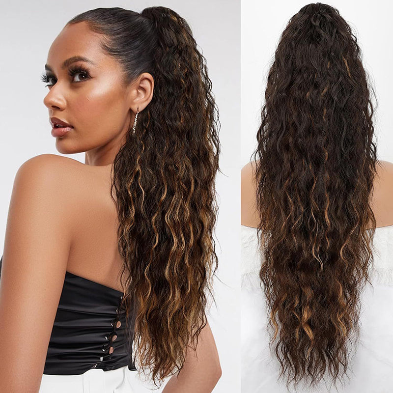 🔥Last Day Sale 50% OFF⏰💥Curly Wavy Frizzy Hair Extension with Ponytail🎁
