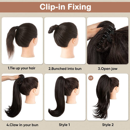 🔥Last Day Sale 50% OFF⏰💥Curly Wavy Frizzy Hair Extension with Ponytail🎁