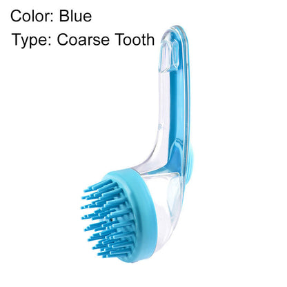 🐾 Buy 1 Get 1 Free! 🌿 Pet Bath Brush – Long Handle, Shampoo Dispenser, 2 Bristle Types, Easy Grip 🧴