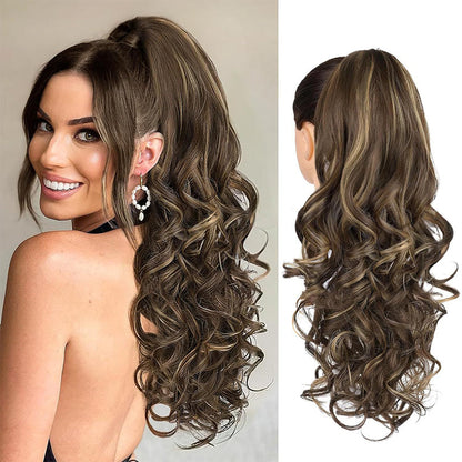 💜Limited time promotion 50%OFF💜Clip-on Wavy Ponytail Extension