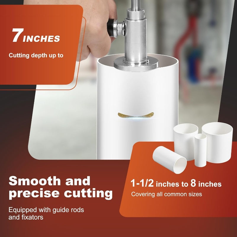 🔧 LIMITED-TIME 50% OFF! ⚙️ PVC Pipe Inside Cutter – 7" Depth, Adjustable, Multi-Material 🔩