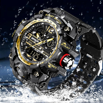 ⌚ LIMITED TIME 60% OFF! 💦 Men's Fashion Multifunctional Waterproof Luminous Watch – 50M, Shockproof, Night Vision 🌃