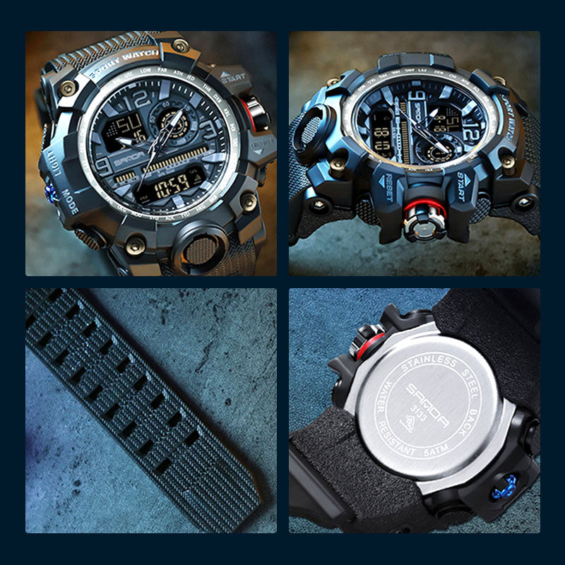 ⌚ LIMITED TIME 60% OFF! 💦 Men's Fashion Multifunctional Waterproof Luminous Watch – 50M, Shockproof, Night Vision 🌃