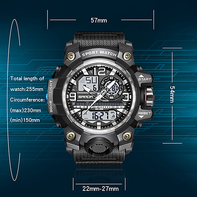 ⌚ LIMITED TIME 60% OFF! 💦 Men's Fashion Multifunctional Waterproof Luminous Watch – 50M, Shockproof, Night Vision 🌃
