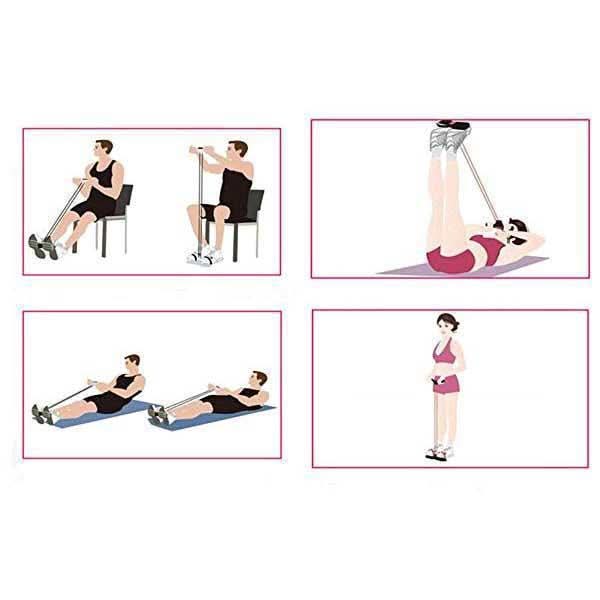✨2025 Hot Sale🔥32 Fitness Resistance Bands-4 Tube Pedal Ankle Puller