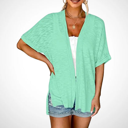📢📢44% OFF !! ⏰2026 New Stylish Flowy Short Sleeve Cardigan