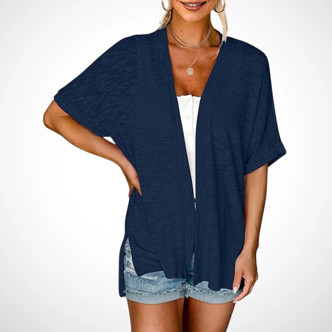 📢📢44% OFF !! ⏰2026 New Stylish Flowy Short Sleeve Cardigan