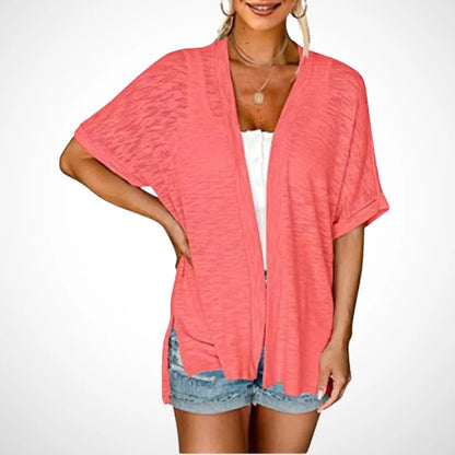 📢📢44% OFF !! ⏰2026 New Stylish Flowy Short Sleeve Cardigan