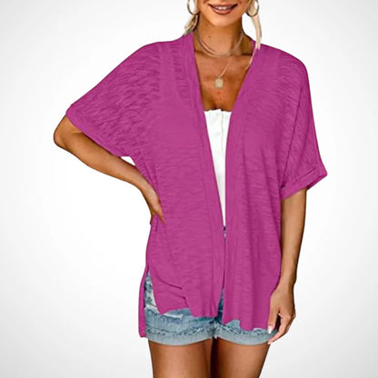 📢📢44% OFF !! ⏰2026 New Stylish Flowy Short Sleeve Cardigan
