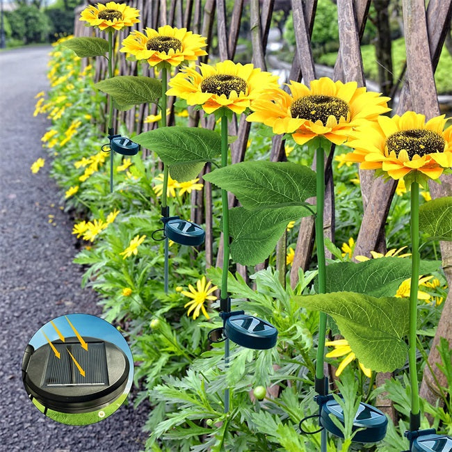 💐50% OFF ! Sunflower Solar Lights – Glowing Garden Decor 🌻🌙【Limited Offer】