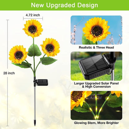 💐50% OFF ! Sunflower Solar Lights – Glowing Garden Decor 🌻🌙【Limited Offer】
