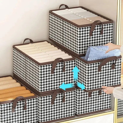 🔥 50% OFF! 👖 Foldable Jeans Organizer for Closet – Save 60% Space & Find Pants in 1 Second! 🏠