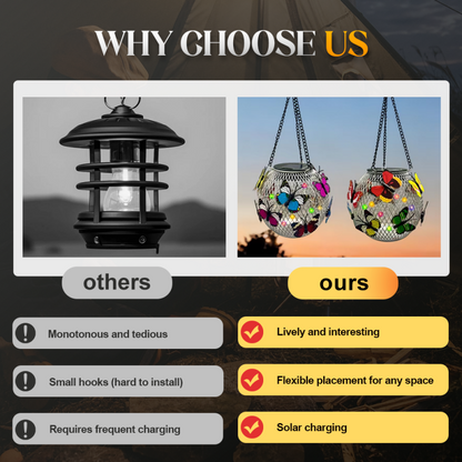 ⏳LAST DAY SALE 50% OFF !!📢Solar Pendant Lamp Art Of Iron