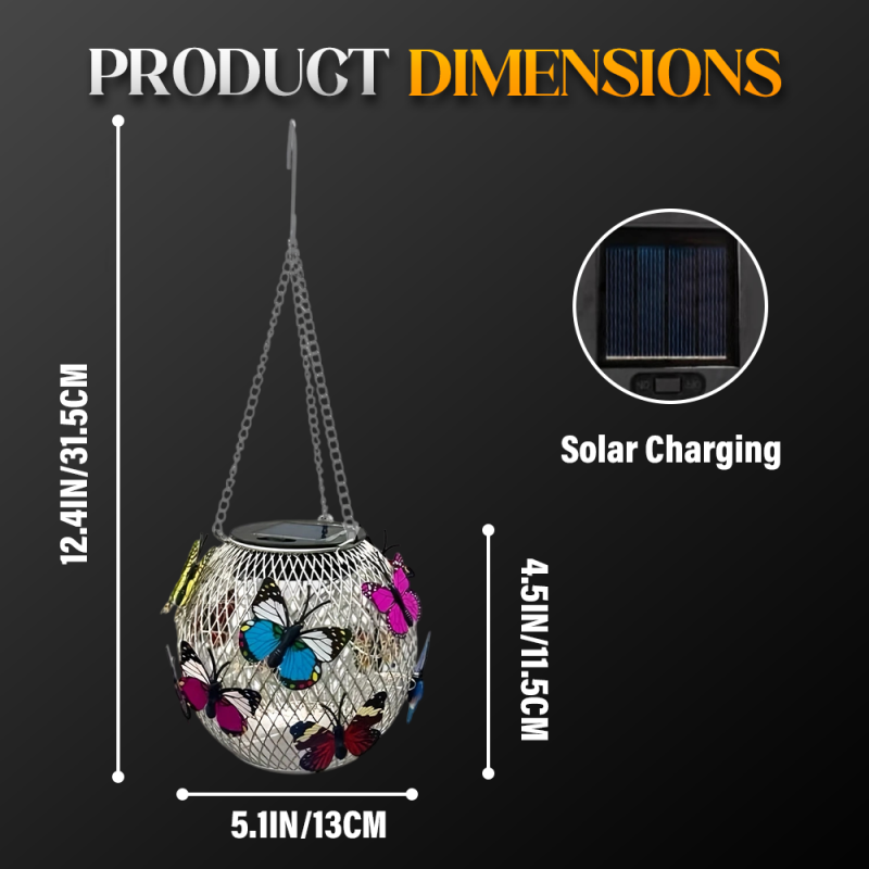 ⏳LAST DAY SALE 50% OFF !!📢Solar Pendant Lamp Art Of Iron