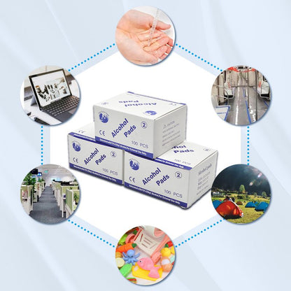 🌟🧼 Disposable alcohol swabs with 75% ethyl alcohol-BUY 2 GET 1 FREE🎁