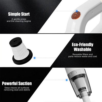 🔥HOT SALE🔥3-in-1 Cordless, Autonomous, Rechargeable Handheld Vacuum Cleaner