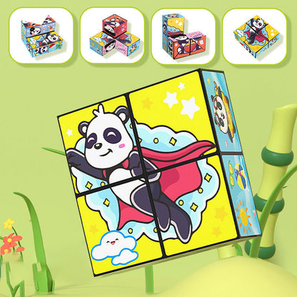 🧒✨Creative Folding Panda Cube Puzzle Toy for Kids