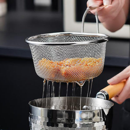 Stainless Steel Sieve with Handle🥄🫕