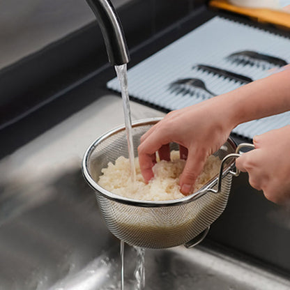 Stainless Steel Sieve with Handle🥄🫕