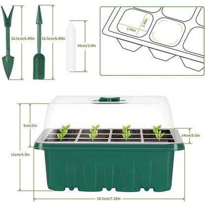 ⏰Limited offer 50% Discount🔥Seed Starter Trays with Grow Light