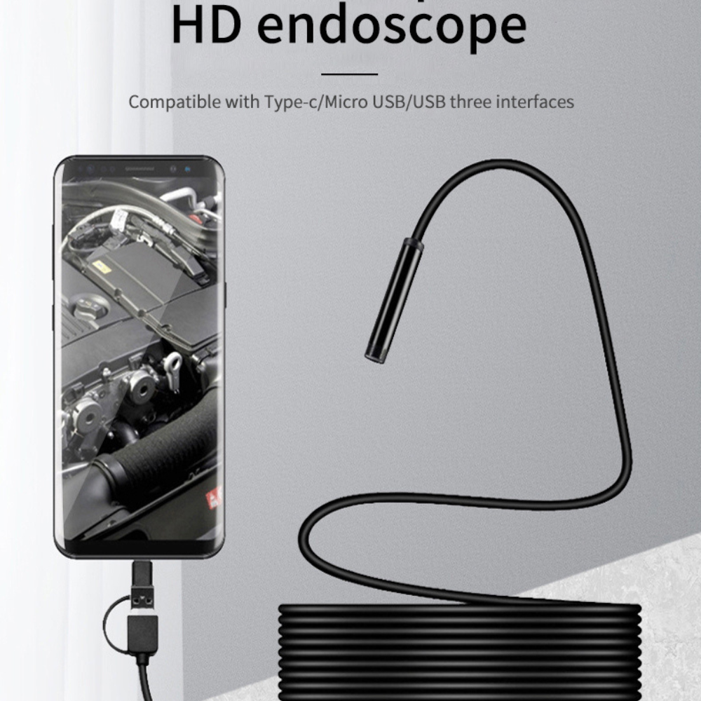 💎 50% OFF! 💎 Plug-and-Play Endoscope Camera – HD 1080p, IP67 Waterproof & Works Directly with iPhone, Android & iPad